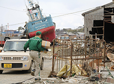 Implemented disaster-hit area relief activities following the Great East Japan Earthquake