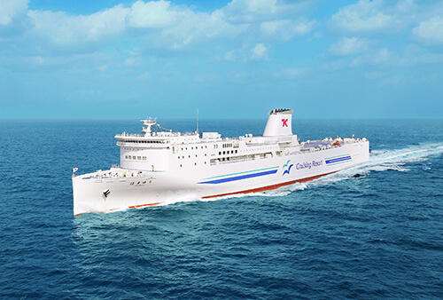 Modal shift utilizing marine transportation by way of ferry