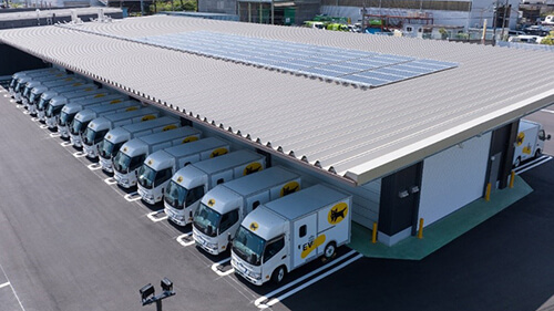 Solar power generation equipment installed on the roof