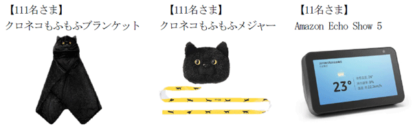 プレゼント内容